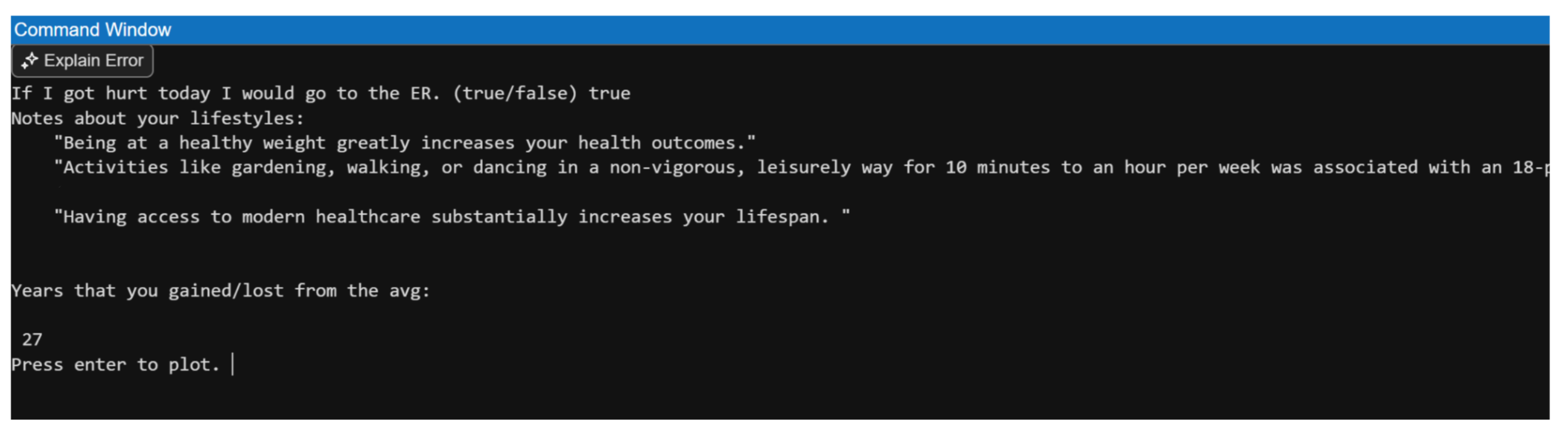 Lifestyle Auditor With MatLab image